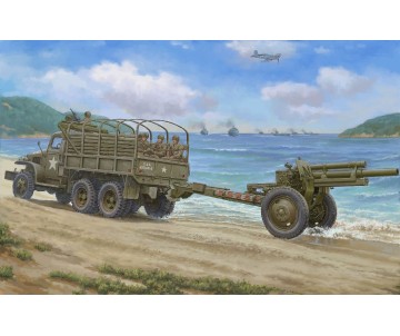 I Love Kit 1/35 USA CCKW-352 Machine Gun Turret Version and M2A1 105MM Howitzer