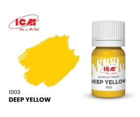ICM Basic Colours - Deep Yellow bottle, 12 ml (8 Pack)