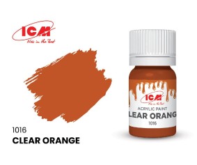 ICM Clear Colours - Clear Orange bottle, 12 ml (8 Pack) ICM Clear Colours - Clear Orange bottle, 12 ml (8 Pack)
