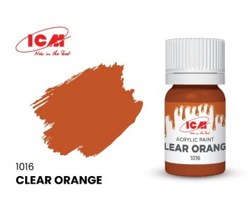 ICM Clear Colours - Clear Orange bottle, 12 ml (8 Pack)
