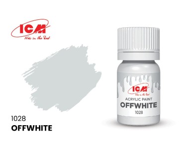 ICM Grey Colours - Offwhite bottle, 12 ml (8 Pack)