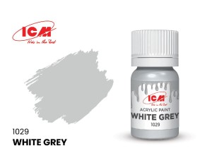 ICM Grey Colours - White Grey bottle, 12 ml (8 Pack)