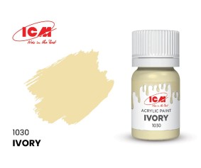 ICM Grey Colours - Ivory bottle, 12 ml (8 Pack)