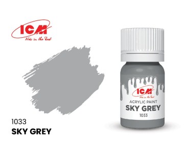 ICM Grey Colours - Sky Grey bottle, 12 ml (8 Pack)