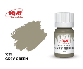 ICM Grey Colours - Grey Green bottle, 12 ml (8 Pack)