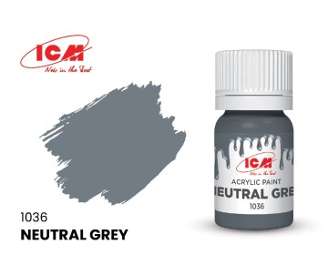 ICM Grey Colours - Neutral Grey bottle, 12 ml (8 Pack)