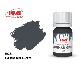 ICM Grey Colours - German Grey bottle, 12 ml (8 Pack)