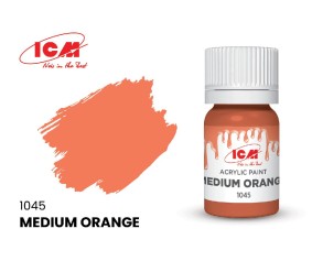 ICM Yellow Colours - Medium Orange bottle, 12 ml (8 Pack)