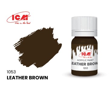 ICM Brown Colours - Leather Brown bottle, 12 ml (8 Pack)