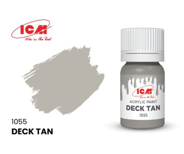 ICM Brown Colours - Deck Tan bottle, 12 ml (8 Pack)