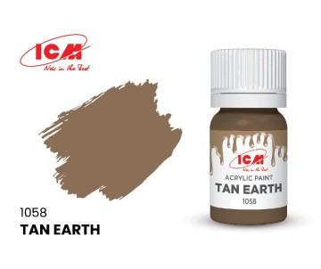ICM Brown Colours - Tan Earth bottle, 12 ml (8 Pack)
