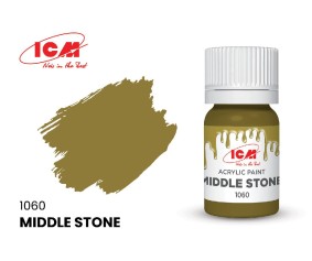 ICM Brown Colours - Middle Stone bottle, 12 ml (8 Pack)
