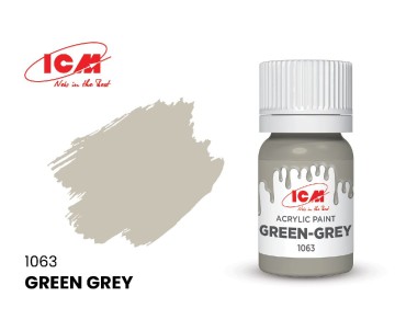 ICM Green Colours - Green-Grey bottle, 12 ml (8 Pack)