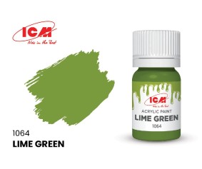 ICM Green Colours - Lime Green bottle, 12 ml (8 Pack)