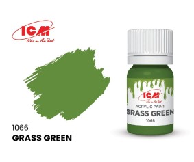ICM Green Colours - Grass Green bottle, 12 ml (8 Pack)