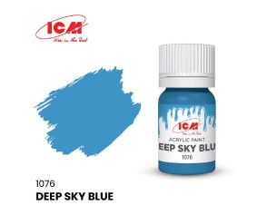 ICM Blue Colours - Deep Sky Blue bottle, 12 ml (8 Pack)