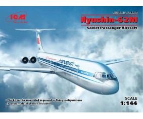 ICM 1/144 Ilyushin-62M, Soviet Passenger Aircraft