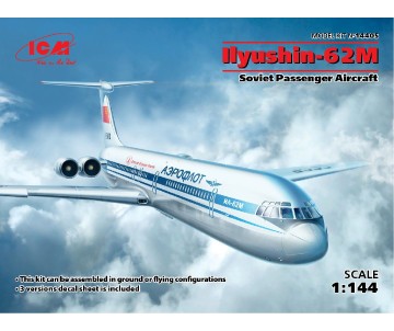 ICM 1/144 Ilyushin-62M, Soviet Passenger Aircraft