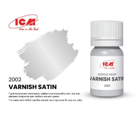 ICM Varnish Colours - Varnish Satin bottle, 12 ml (8 Pack)