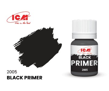 ICM Primers Colours - Primer Black bottle, 17 ml (8 Pack)