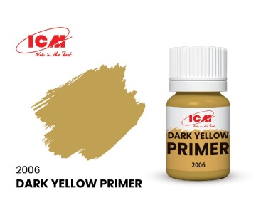 ICM Primers Colours - Primer Dark Yellow bottle, 17 ml (8 Pack)