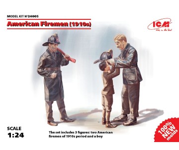 ICM 1/24 American Firemen (1910s) (3 figures)
