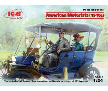 ICM 1/24 American Motorists (1910s) (1 male, 1 female figures)