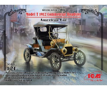ICM 1/24 Model T 1912 Commercial Roadster, American Car
