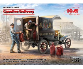 ICM 1/24 Gasoline Delivery, Model T 1912 Delivery Car with American Gasoline Loaders