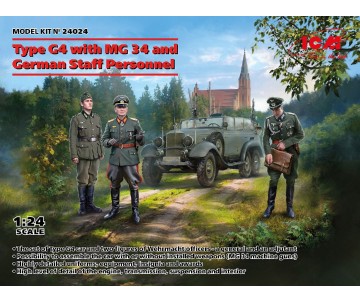ICM 1/24 Type G4 with MG 34 and German Staff Personnel