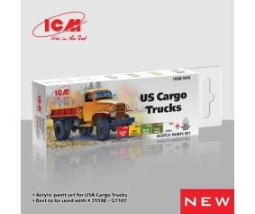 ICM Colour Sets - US Cargo Trucks, acrylic paint set, 6 bottles х 12 ml
