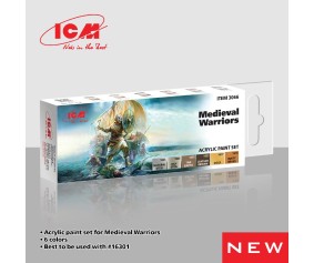 ICM Colour Sets - Medieval Warriors, acrylic paint set, 6 bottles х 12 ml