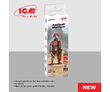 ICM Colour Sets - Ancient Warriors , acrylic paint set, 6 bottles х 12 ml