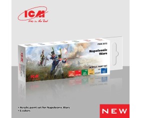 ICM Colour Sets - Napoleonic Wars, acrylic paint set, 6 bottles х 12 ml
