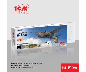 ICM Colour Sets - Acrylic paint set for Flak Bait, 6 bottles х 12 ml ICM Colour Sets - Acrylic paint set for Flak Bait, 6 bottles х 12 ml