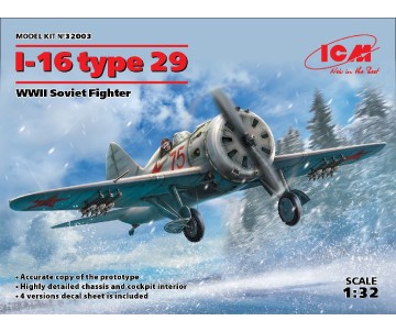 ICM 1/32 I-16 type 29, WWII Soviet Fighter