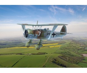 ICM 1/32 Hs 123A-1, WWII German attack aircraft (100% new molds)