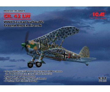 ICM 1/32 CR. 42 LW , WWII German Luftwaffe Ground Attack Aircraft  