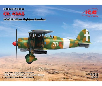ICM 1/32 CR. 42AS, WWII Italian Fighter-Bomber