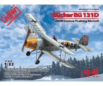 ICM 1/32 Bücker Bü 131D, WWII German Training Aircraft