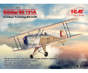 ICM 1/32 Bücker Bü 131A, German Training Aircraft ICM 1/32 Bücker Bü 131A, German Training Aircraft