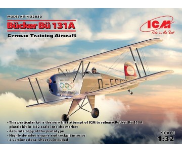 ICM 1/32 Bücker Bü 131A, German Training Aircraft