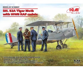 ICM 1/32 DH. 82A Tiger Moth with WWII RAF cadets
