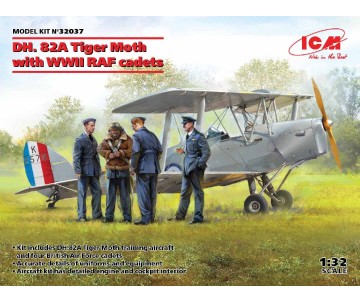 ICM 1/32 DH. 82A Tiger Moth with WWII RAF cadets
