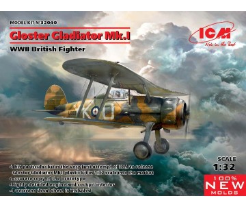 ICM 1/32 Gloster Gladiator Mk.I, WWII British Fighter