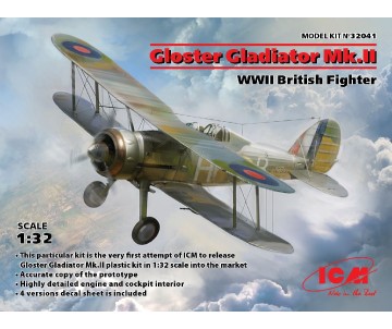 ICM 1/32 Gloster Gladiator Mk.II, WWII British Fighter