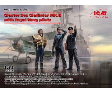 ICM 1/32 Gloster Sea Gladiator Mk.II with Royal Navy pilots