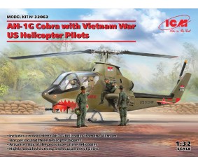 ICM 1/32 AH-1G Cobra with Vietnam War US Helicopter Pilots ICM 1/32 AH-1G Cobra with Vietnam War US Helicopter Pilots