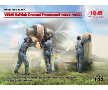ICM 1/32 WWII British Ground Personnel (1939-1945) (3 figures)