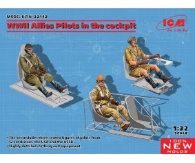 ICM 1/32 WWII Allies Pilots in the cockpit (British, American, Soviet) ICM 1/32 WWII Allies Pilots in the cockpit (British, American, Soviet)